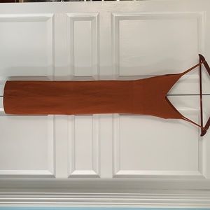 Rustic colored maxi dress.